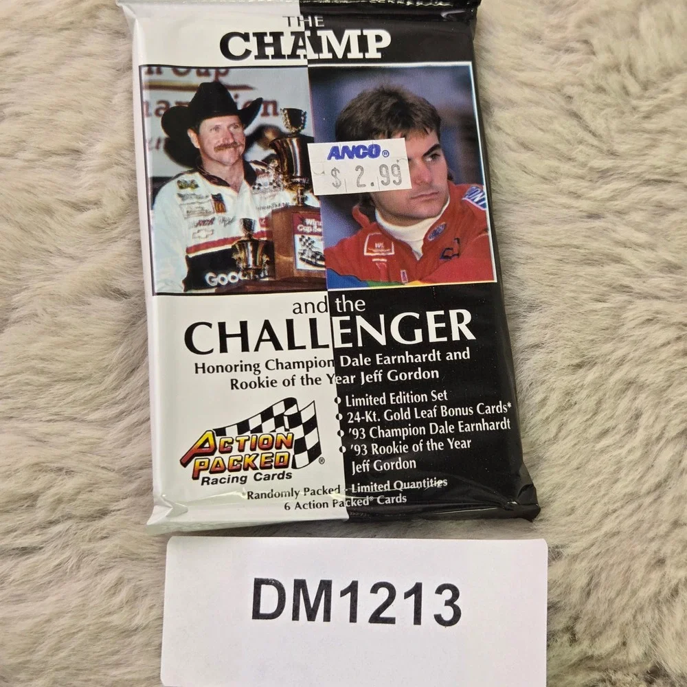 5 Action Packed Champ & Challenger Racing Card Packs Dale Earnhardt Jeff Gordon